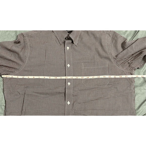 Nordstrom Mens Shop Long Sleeve Button Down Casual Shirt Red Blue White Size L - Picture 6 of 7